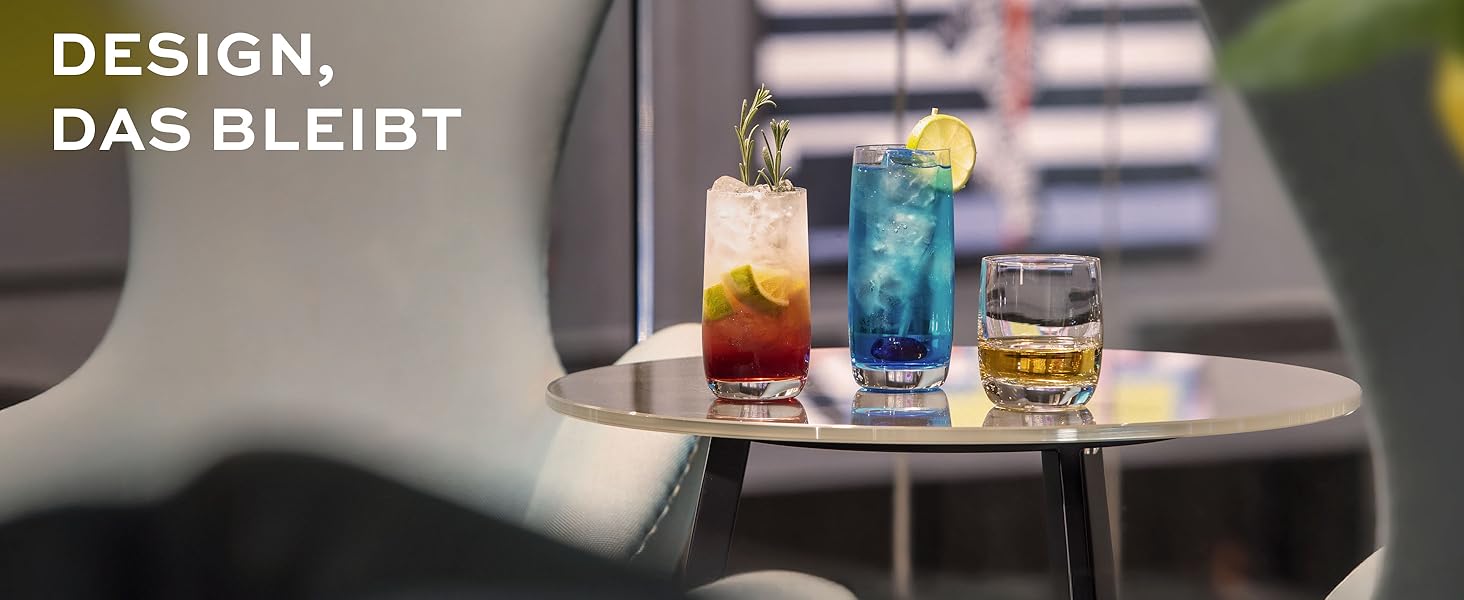 Набір келихів Stölzle Lausitz Weinland Longdrink 6 шт, 390 мл – кришталеві келихи для коктейлів, води, соків – міцні, для посудомийної машини