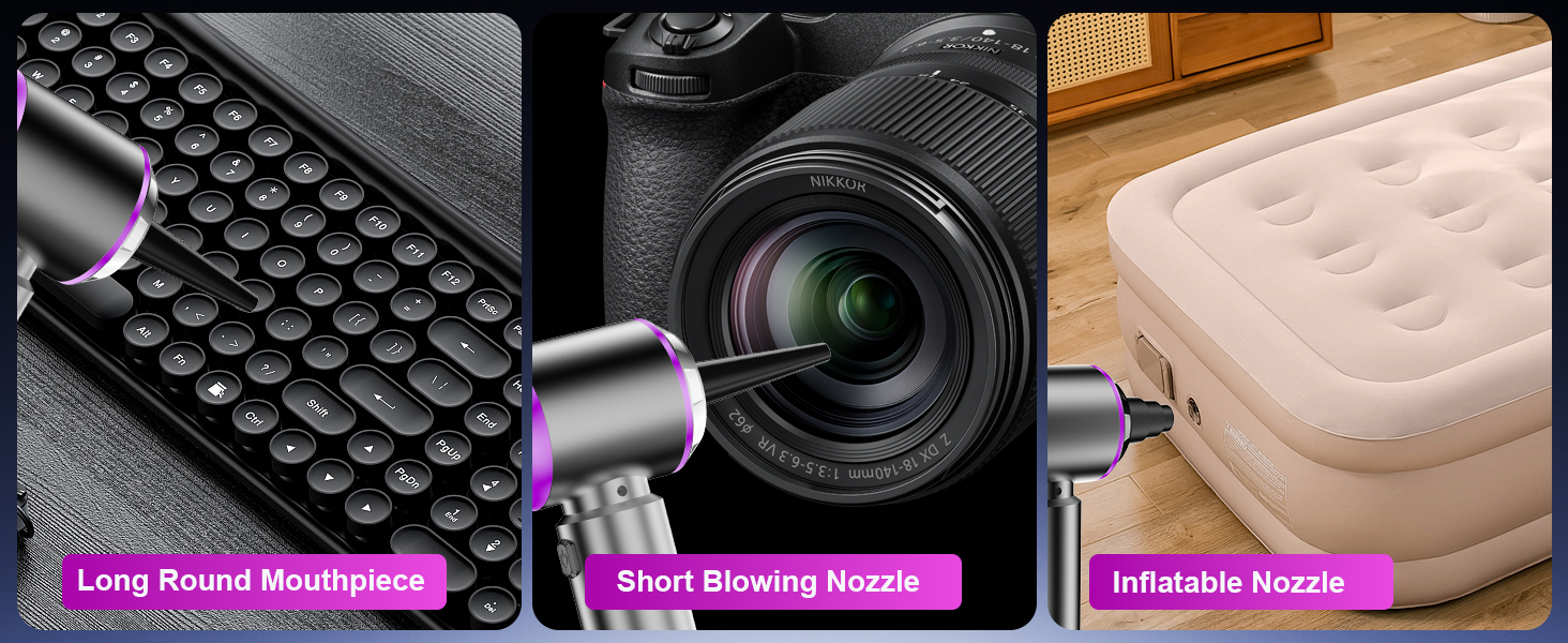 Бездротовий портативний пилосос Kedifoai: акумуляторний, 20000 Па, 4-в-1 для авто, дому, офісу та видалення шерсті тварин