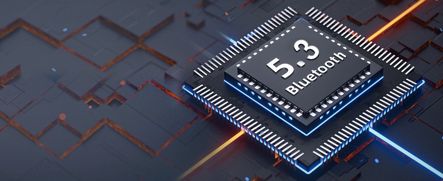 ORIA Bluetooth 5.3 Аудіоадаптер 2-в-1 з AUX, для навушників, колонок, ноутбуків, чорний