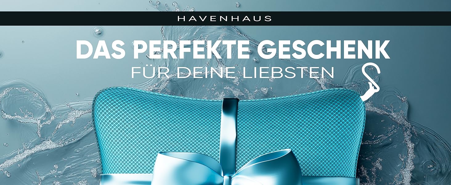 Преміум подушка для ванни Havenhaus | Подушка для ванни з великими присосками, швидковисихаюча, для оптимальної підтримки шиї | Миється | Для розслаблення шиї (маленька, блакитна)