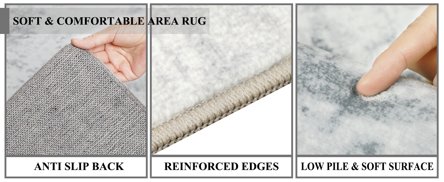 Килим для вітальні 160x230 см, абстрактний, короткий ворс, для спальні, миючий, сучасний, м'який, для дитячої, сірий (160 x 230 см, прямокутний)