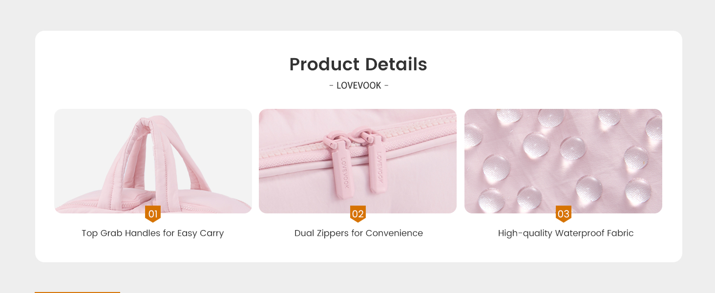 LOVEVOOK Косметичка для жінок велика, легка, для подорожей, з відділенням для мокрого, водонепроникна, з ручкою, блакитна