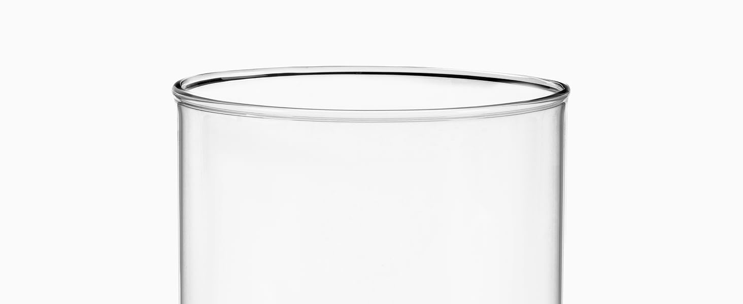 Скляні контейнери для зберігання KIVY з кришкою, 4 шт по 1200 мл - герметичні банки для продуктів, контейнери для кухні з бамбуковою кришкою