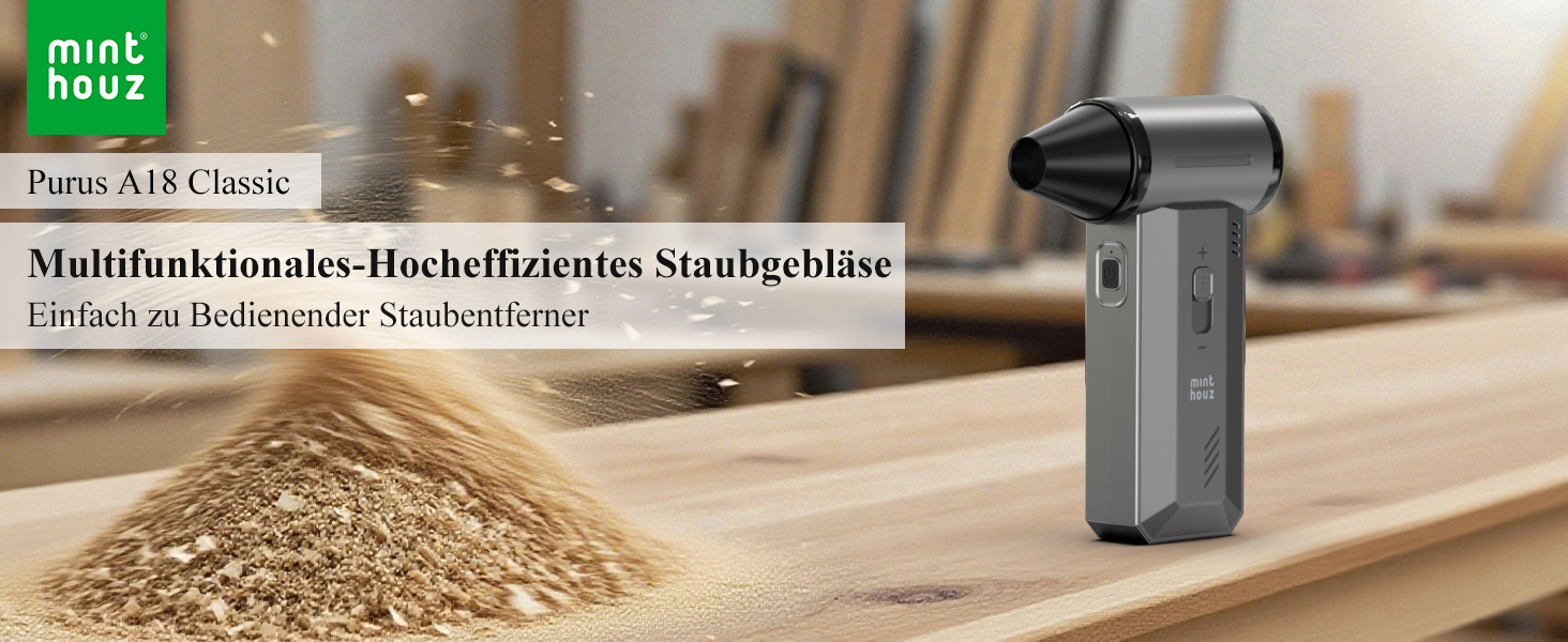 Електричний пилосос Minthouz для чищення повітрям: 180000 об/хв, акумуляторний, для ПК, клавіатури, авто