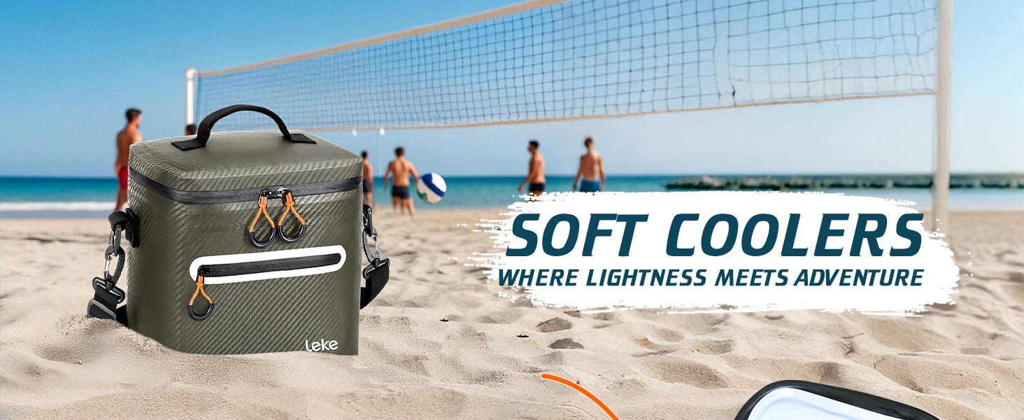 Lekesky 20L Ізольована Сумка-Холодильник – Переносна, Водонепроникна Сумка для Пікніка, Походу, Пляжу, Грилю (B-армійний зелений)