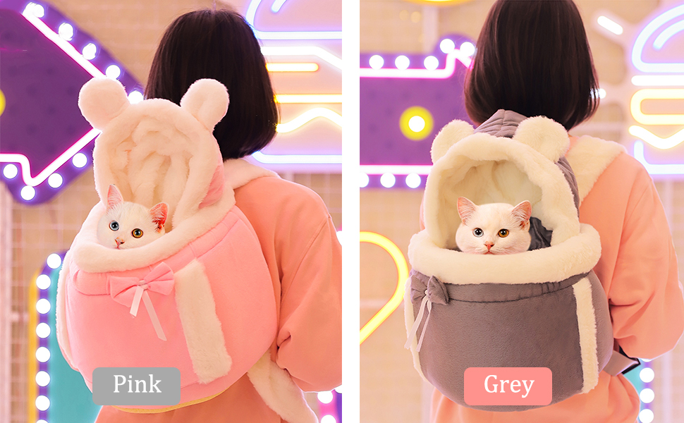 Рюкзак для кота/маленької собаки - теплий, м'який, дихаючий, для подорожей та прогулянок