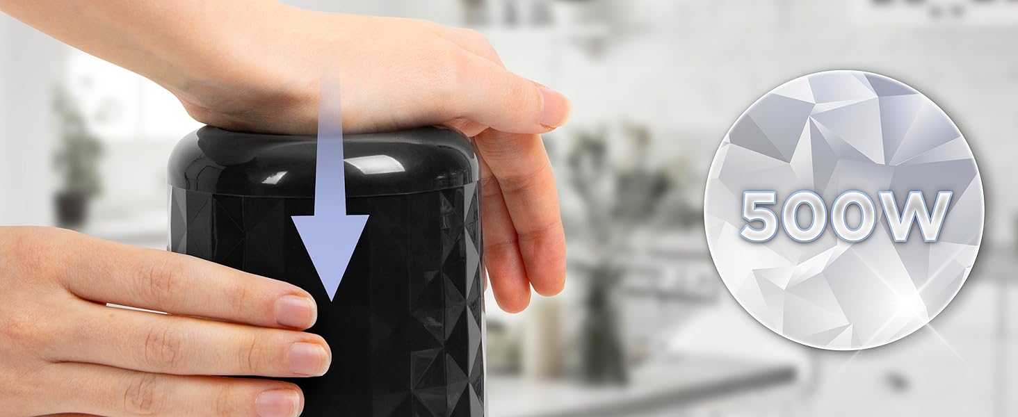 Електричний дрібнер Duronic для цибулі та овочів, 700 мл, Ch57 Bk