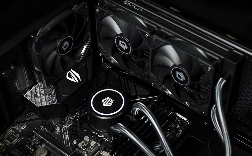 ID-COOLING FROSTFLOW X 240 - водяне охолодження CPU з RGB LED, 240 мм, для Intel 1700/1200/115X та AMD AM5/AM4