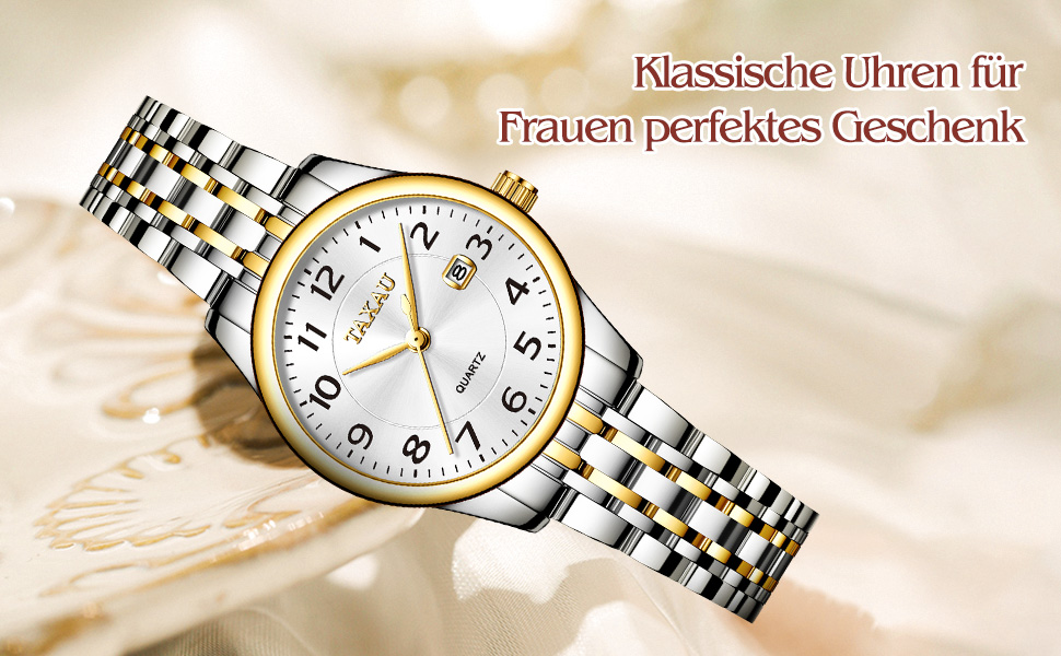 Жіночий годинник з арабськими цифрами, маленьке циферблат, Easy Read, дата, водостійкий, з нержавіючої сталі, Reloj para Mujer, 8863g