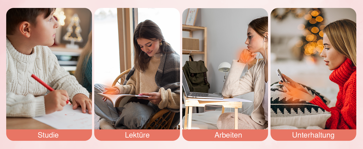 Електричні грілки для рук - 2 шт, серцеподібні, 5200mAh - ідеальні для жінок, подарунок, для активного відпочинку, полювання, кемпінгу