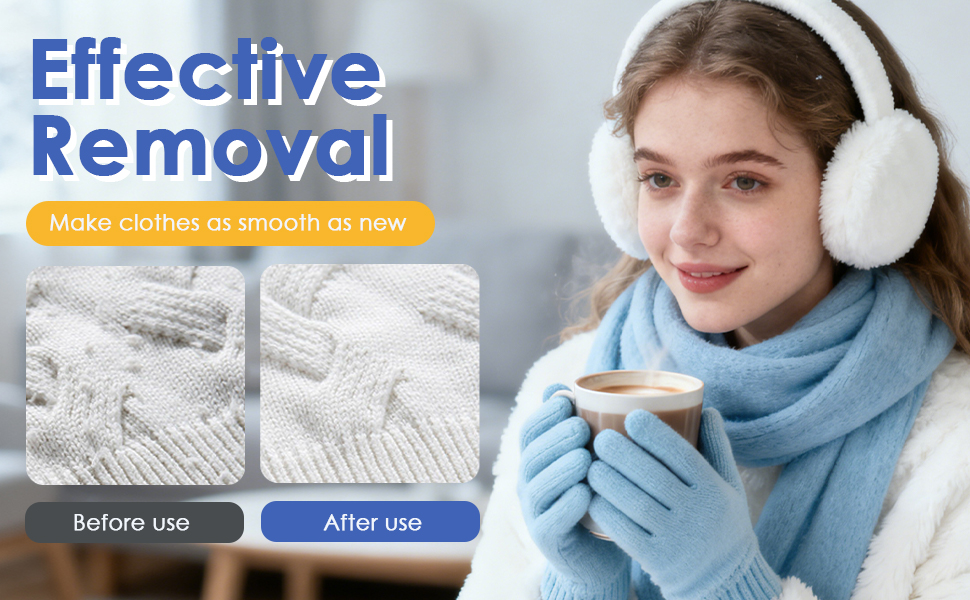 Електричний видальник пуху та ниток, портативний, з USB-кабелем та змінною голкою. Підходить для одягу, меблів, вовни. Компактний, блакитний