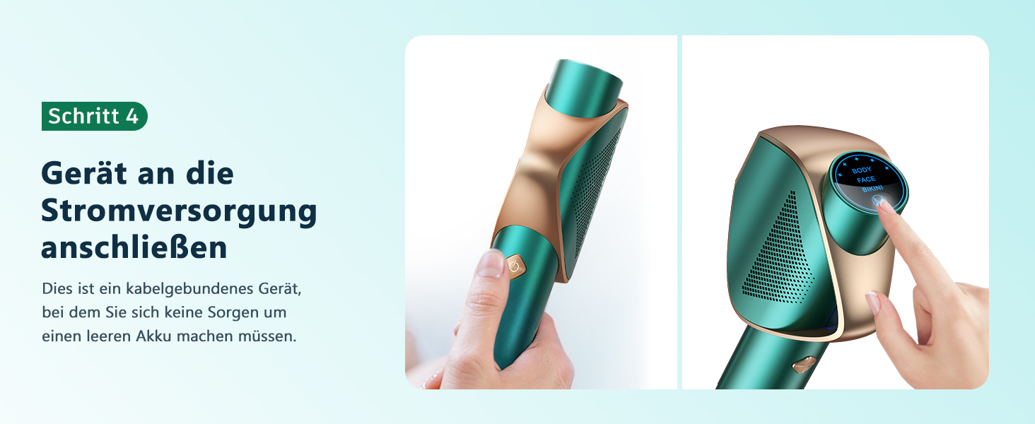 Пристрій для епіляції IPL з IGBT-технологією: швидка та ефективна епіляція для жінок та чоловіків. Підходить для обличчя, зони бікіні, тіла, ніг та під пахвами. Максимальна енергія 21J, 600-1200NM.