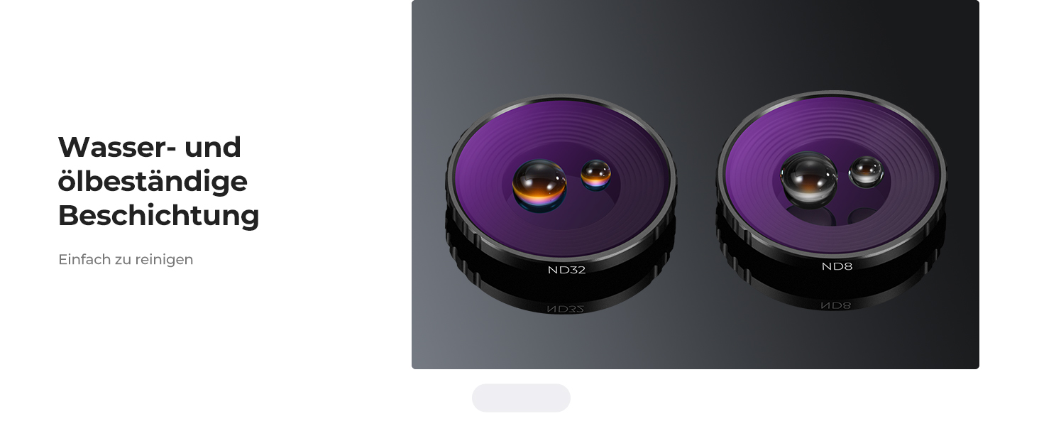 Набір ND-фільтрів K&F Concept для DJI Osmo Nano (ND8, ND16, ND32, ND64) — 4 шт, нейтральний сірий фільтр з HD-скла та алюмінієвою рамою, FD151