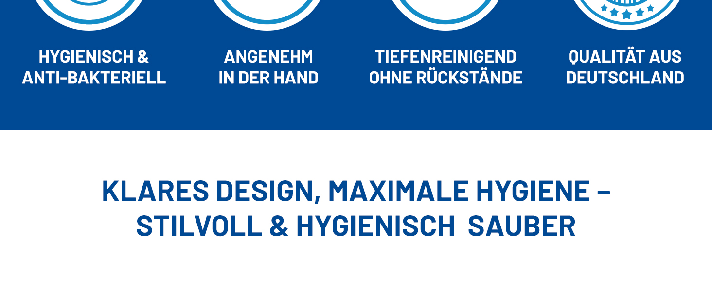 Набір для туалету Rival Recycling з щіткою для чищення країв – ергономічна щітка для унітазу з перероблених матеріалів для швидкого та ретельного прибирання – щітка для унітазу з тримачем (білий, ергономічна)
