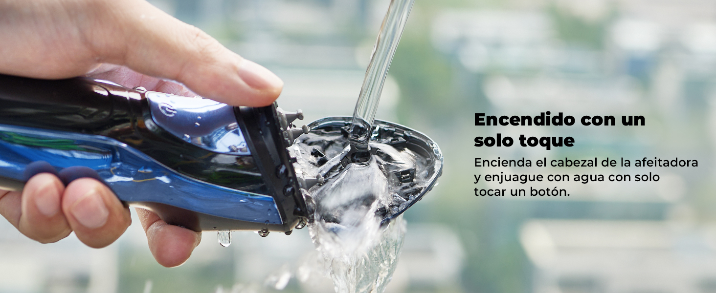 Електричний чоловічий бритва CITHOT RS8336: вологе та сухе гоління, прецизійний тример, IPX7, синій