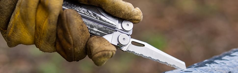 Leatherman Wave+ Мультитул - 18-в-1: мультиінструмент з нержавіючої сталі, з лезами, щипцями та кусачками - аксесуари для кемпінгу, Special Edition, сірий