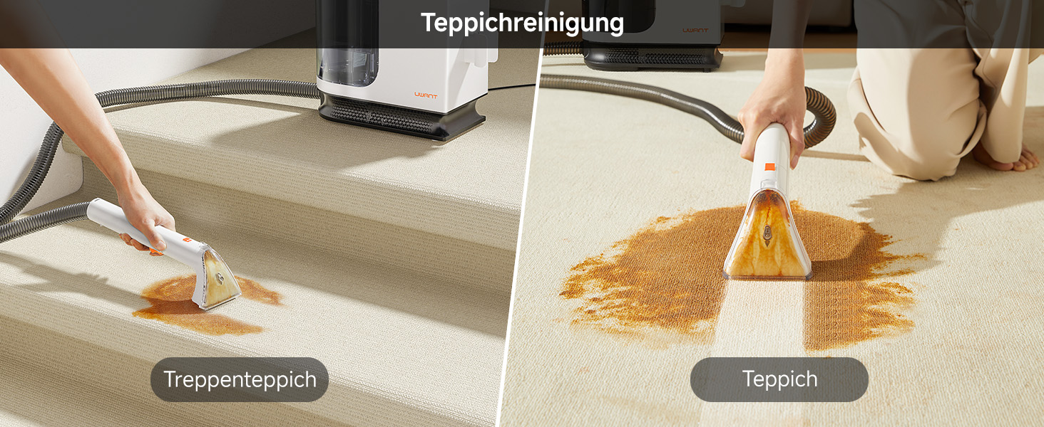 Uwant B300 Pro: Професійний очищувач меблів та килимів, 18000 Па, для диванів, килимів та матраців