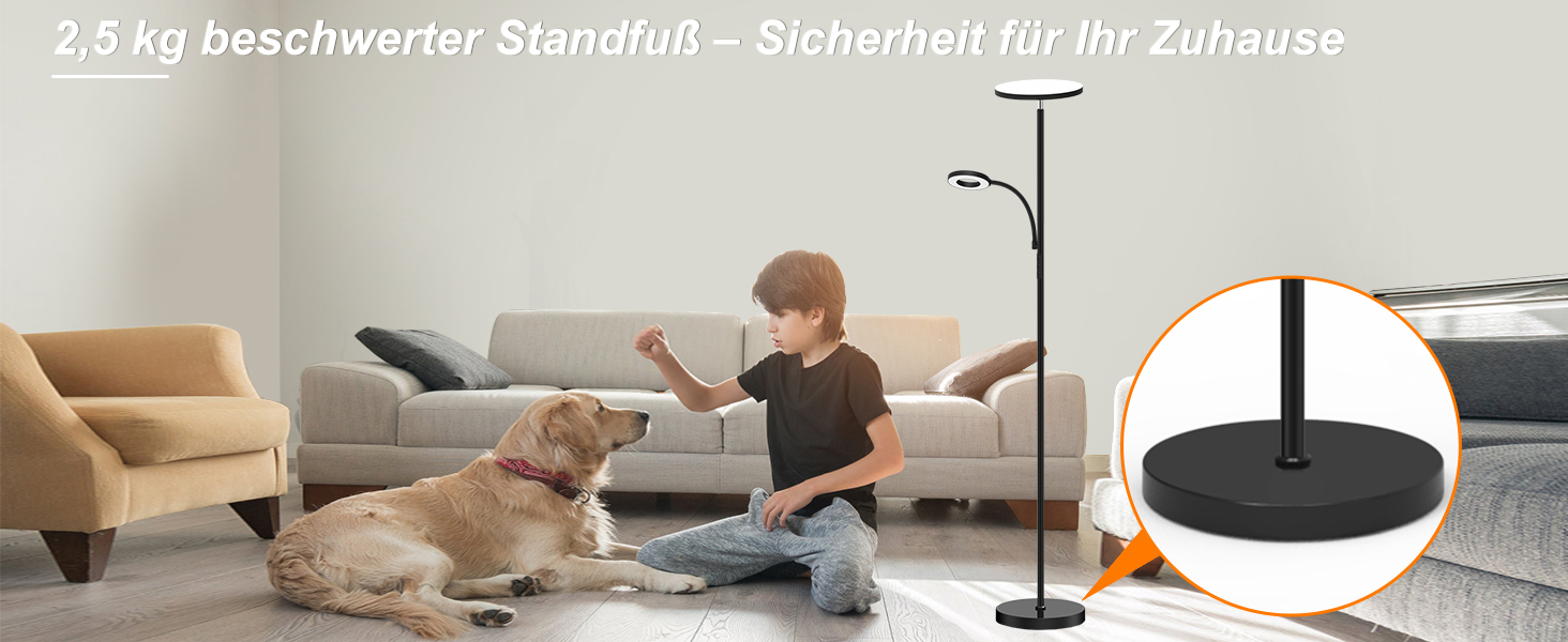 LED торшер, 42W, 16 мільйонів кольорів RGBCW, WiFi, Smart, двосторонній, для вітальні, сумісний з Alexa/Google Home, синхронізація з музикою, плавне регулювання яскравості, торшер для спальні