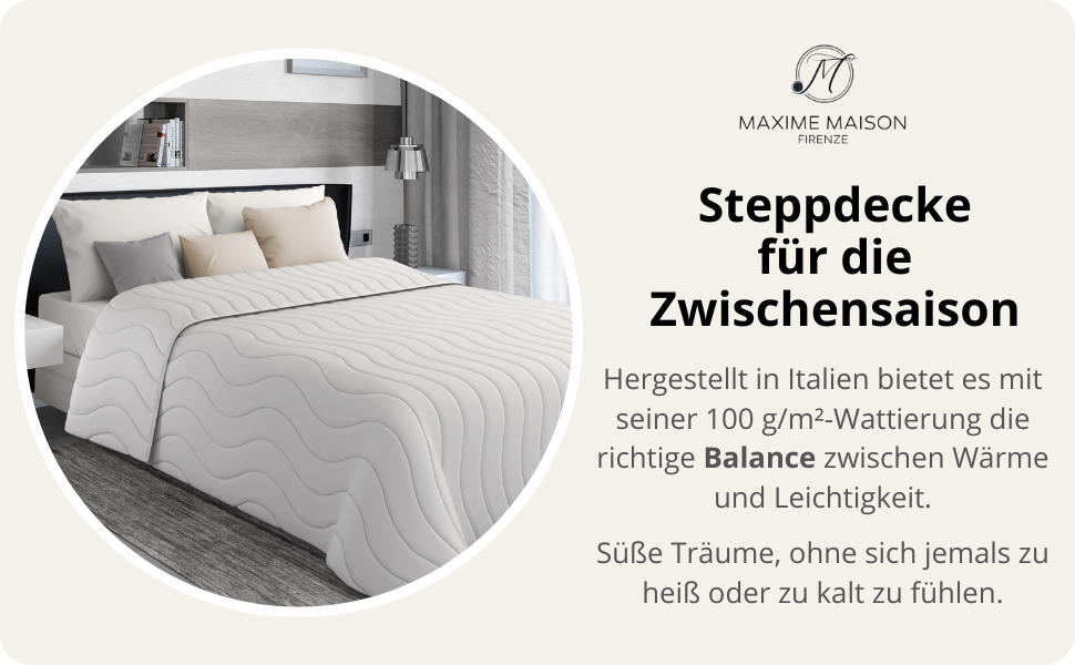 Плед для ліжка 240x260 см, двосторонній дизайн, осінь/весна (100 г/м²), стеганий, з м'якої мікрофібри, Made in Italy (білий)