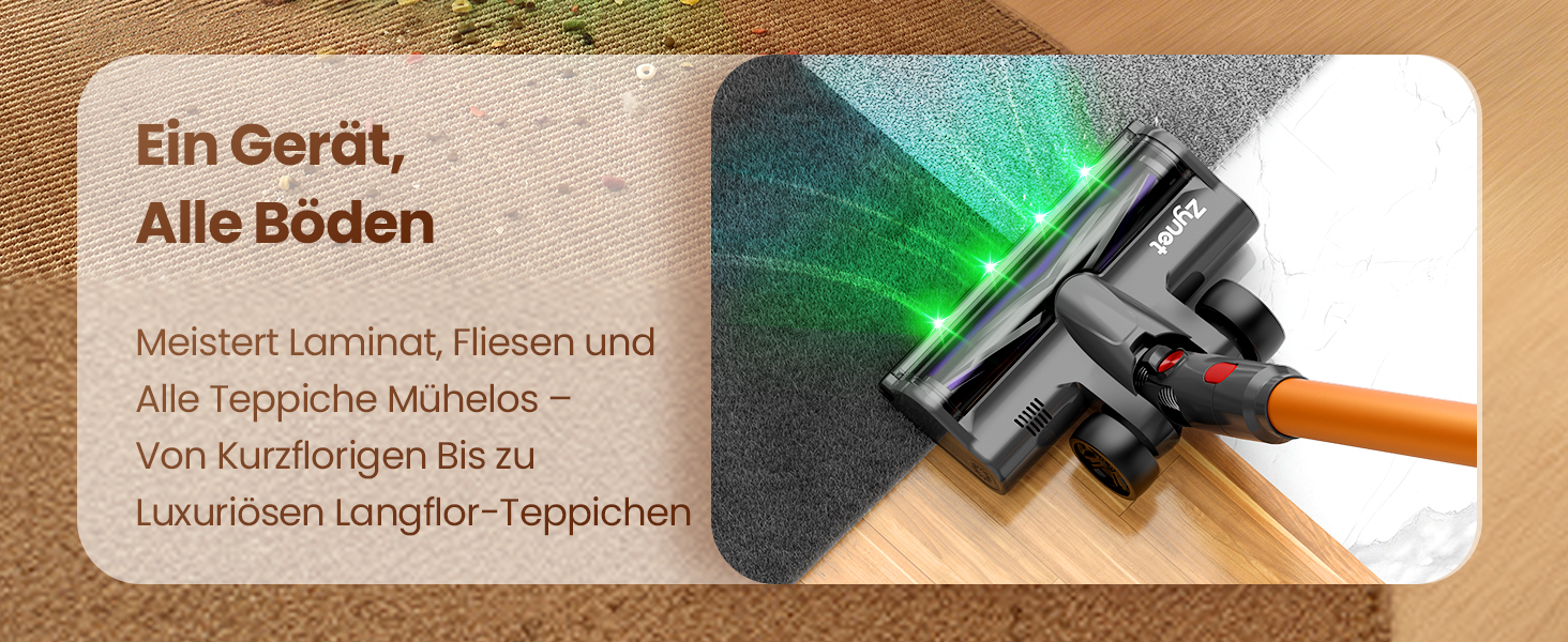 Бездротовий акумуляторний пилосос DP2 з подвійним акумулятором, 45KPa, 60 хвилин роботи, 500W, LED-дисплей, телескопічна труба, вертикальне зберігання, світло GreenEye, ідеальний для шерсті тварин/килимів/твердих підлог, золотий