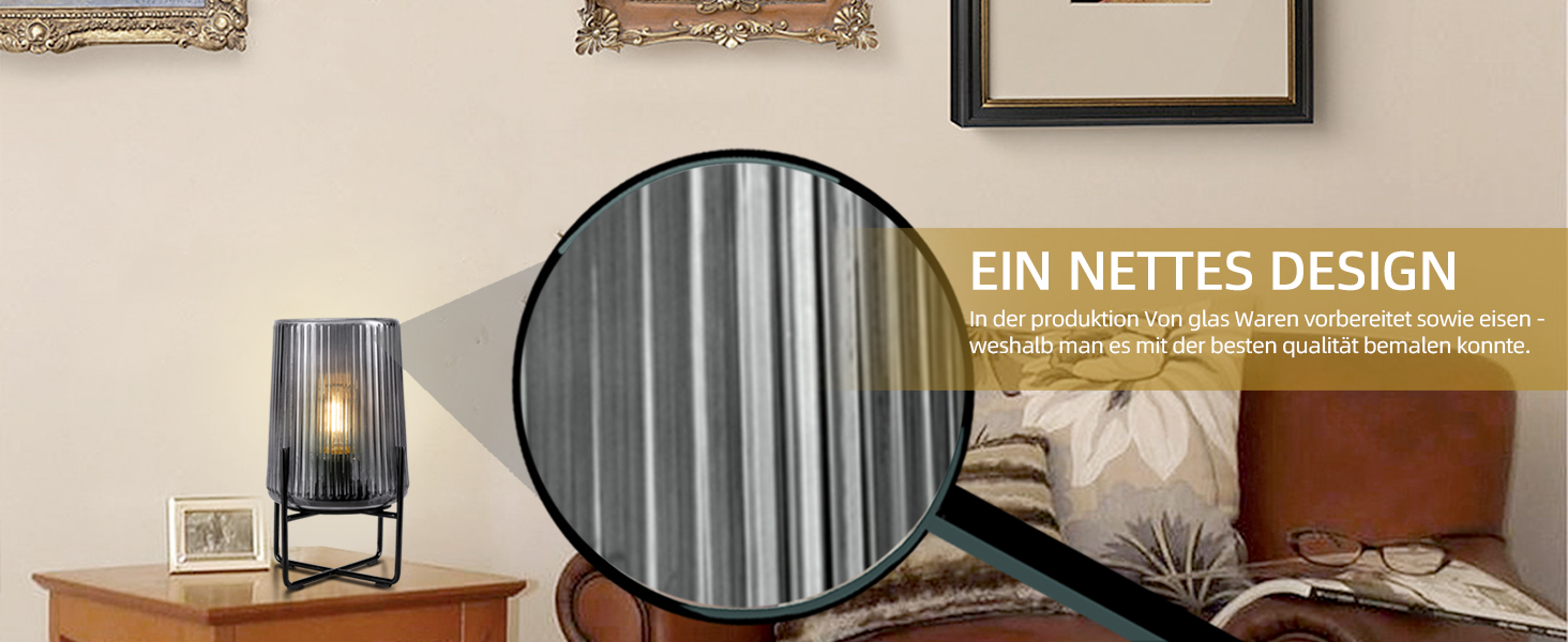 Бездротова настільна лампа з таймером, вінтажний дизайн, акумуляторна LED лампа для дому та вулиці, сірий колір, розмір L