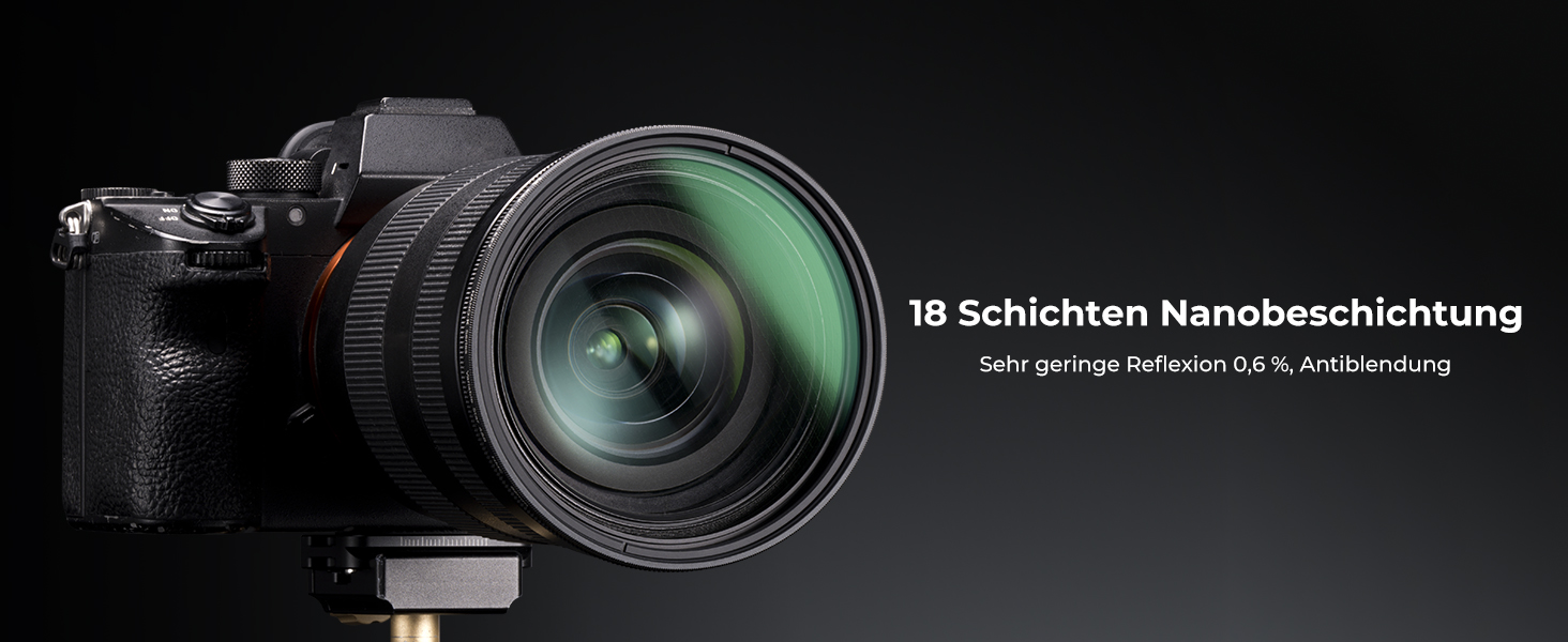 Фільтр-зірка K&F CONCEPT 52mm з 4/8 променями для ефектів зіркового світла (Nano-Klear)