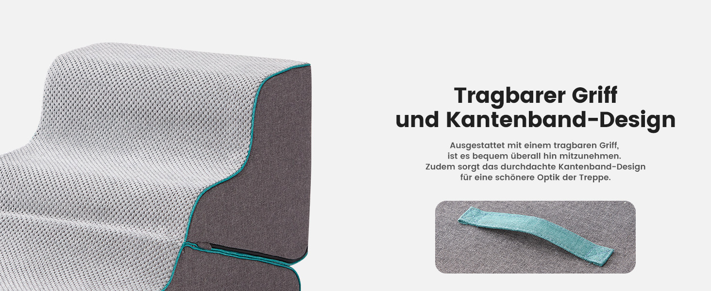 Сходинки для собак Gardner Pet: 3 сходинки, 35/42 см, сірий колір. Зручні для маленьких собак, з водонепроникним покриттям та протиковзким матеріалом. Підходять для ліжка, дивану, крісла.