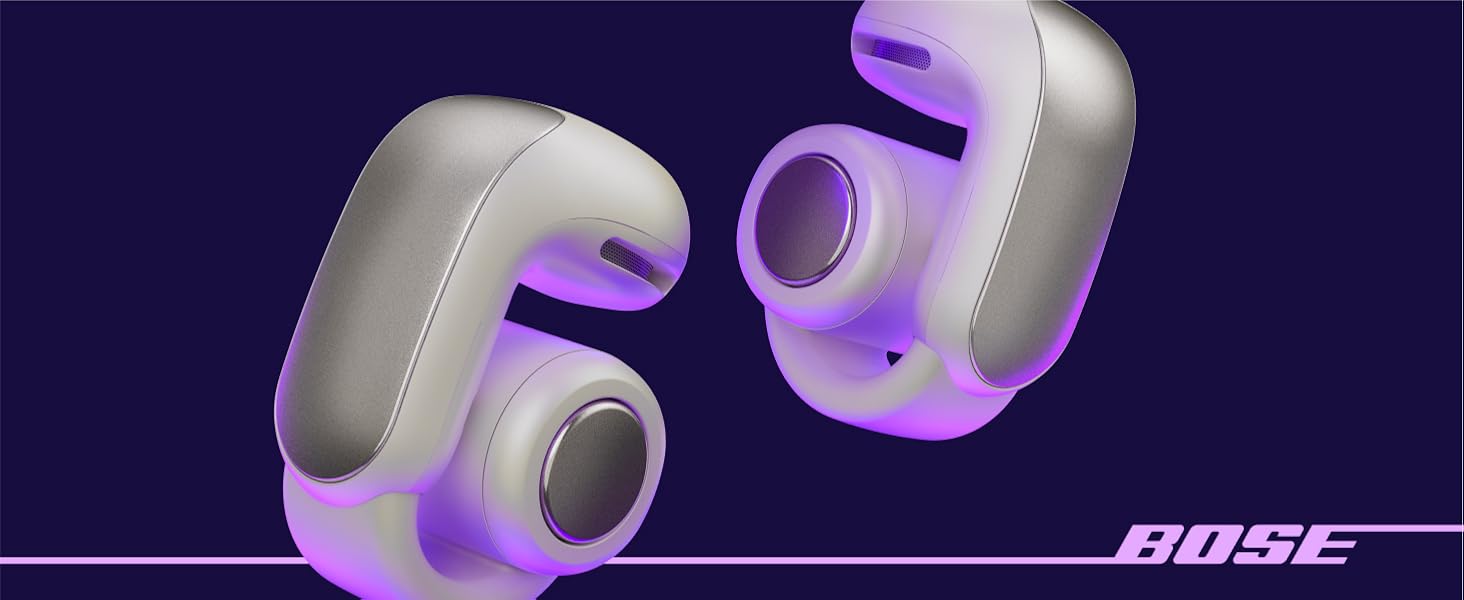 Навушники Bose Ultra Open Earbuds: бездротові, відкриті, з технологією OpenAudio, білий (Rauchweiß)