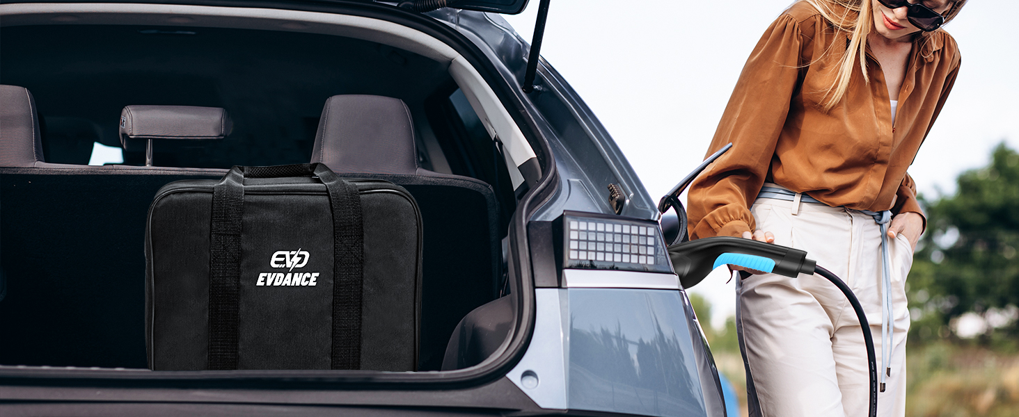 Кабель для зарядки електромобілів Тип 2, 6м, 16A, 11кВт з сумкою. Сумісний з усіма електромобілями