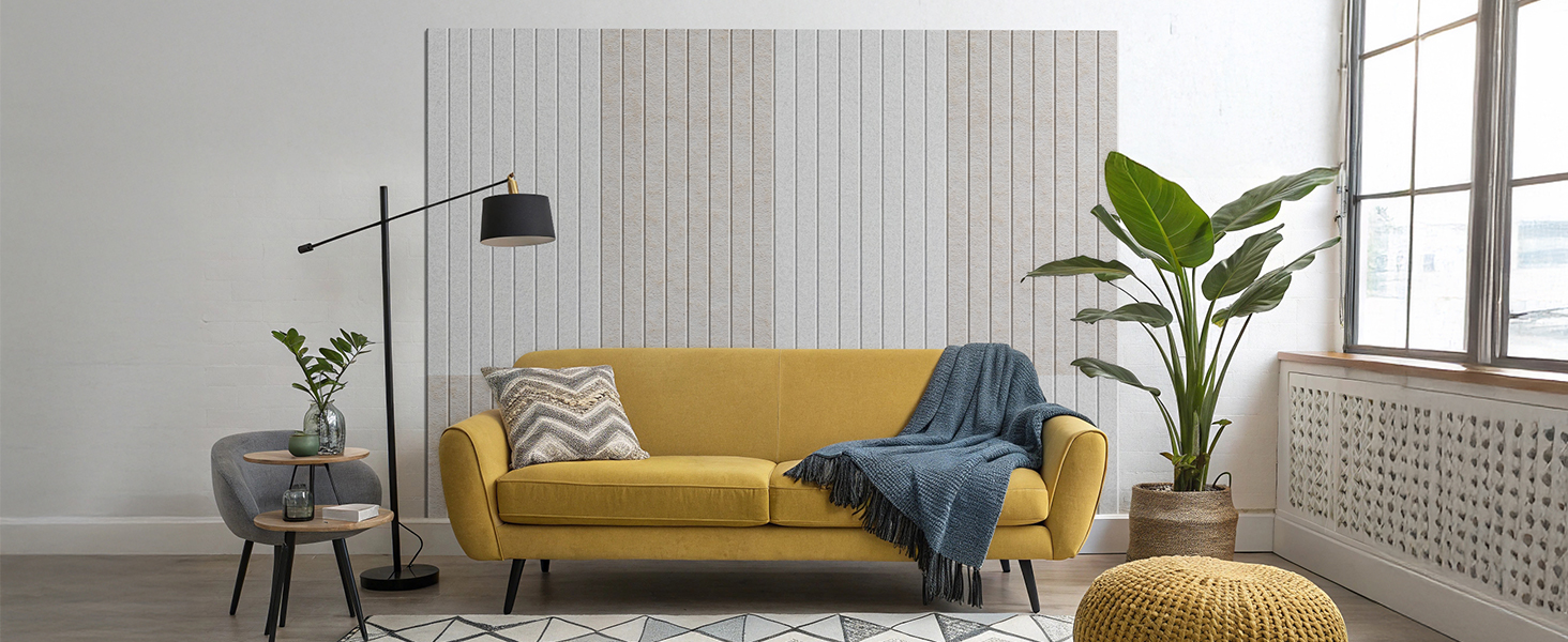 Акустичні панелі Soundsbay самоклейні для звукоізоляції та декору стін, 120×60×0.9 см, чорні (3 шт, 2.16 м²)