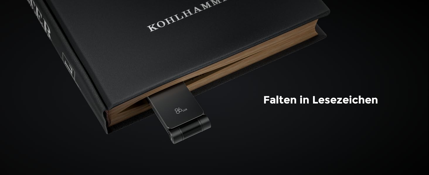 LED кріпильна лампа для читання 86lux - перезарядна, 3 кольори, регулювання яскравості, сіра