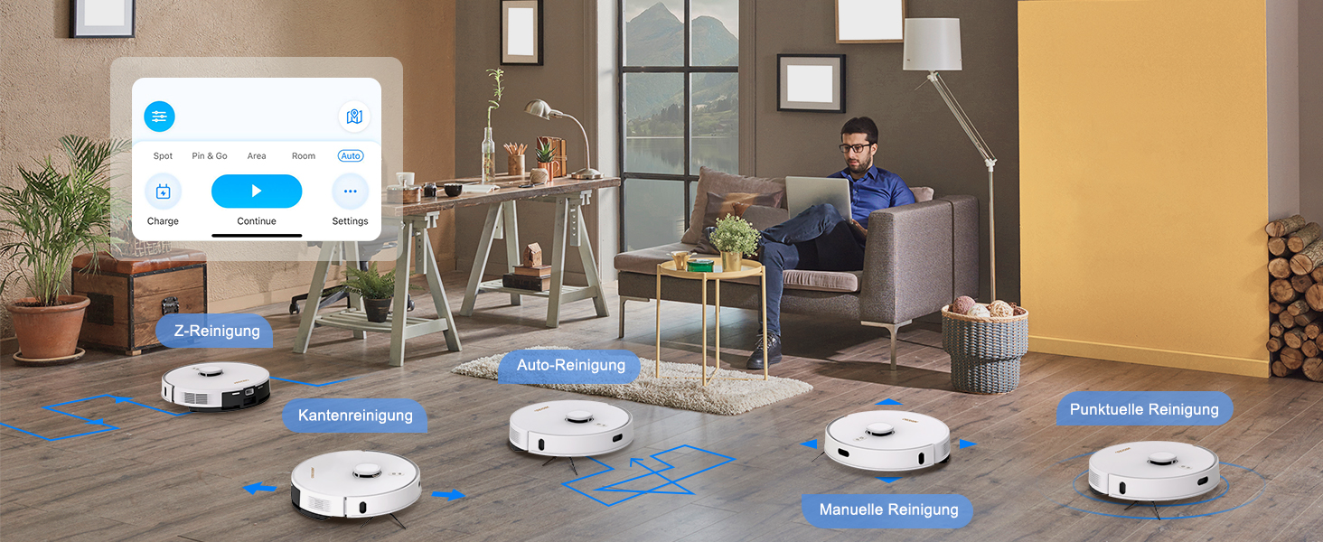 Робот-пилосос AIRROBO GT21 з функцією миття, 3.5л, станція самоочищення, 180хв роботи, LiDAR навігація, потужне всмоктування, керування через додаток, для килимів та шерсті тварин