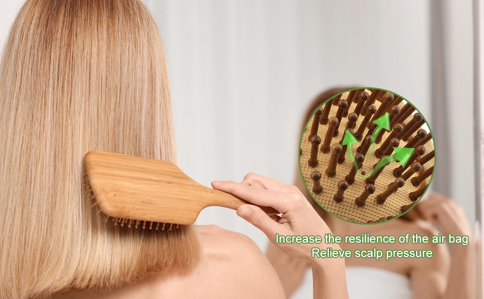 Набір дерев'яних гребінців з бамбука (3 шт.) для волосся: чоловічих, жіночих, дитячих, густого, довгого, хвилястого волосся