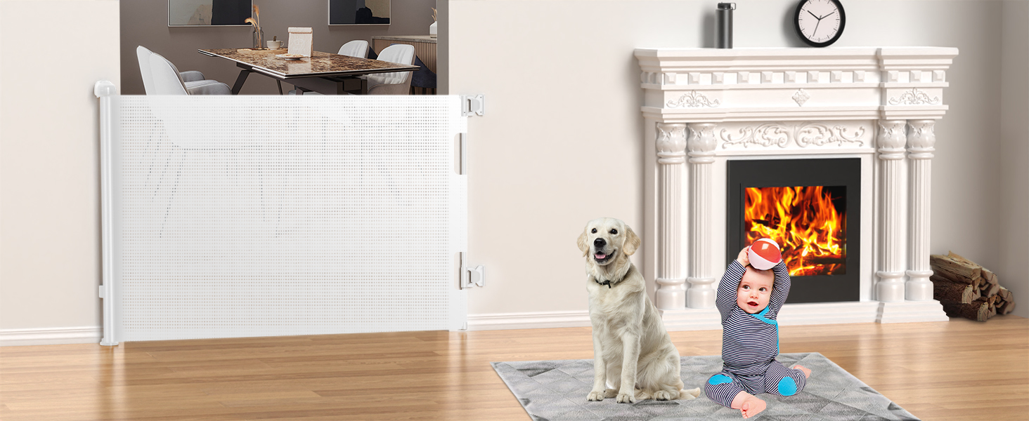 Захист від травм для дітей Nalezuns: розсувна сітка для дитячих воріт, 0-180 см, сірий колір