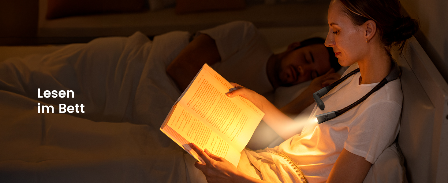 Настільна лампа Glocusent для читання в ліжку, 5 кольорів, регульована яскравість, акумулятор 100 годин, для читання, рукоділля, ремонту