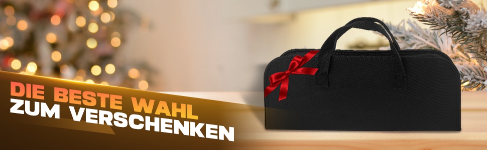 Набір гриль-посуду з нержавіючої сталі з чохлом, 3 шт. | Набір для барбекю, гриль, кемпінг