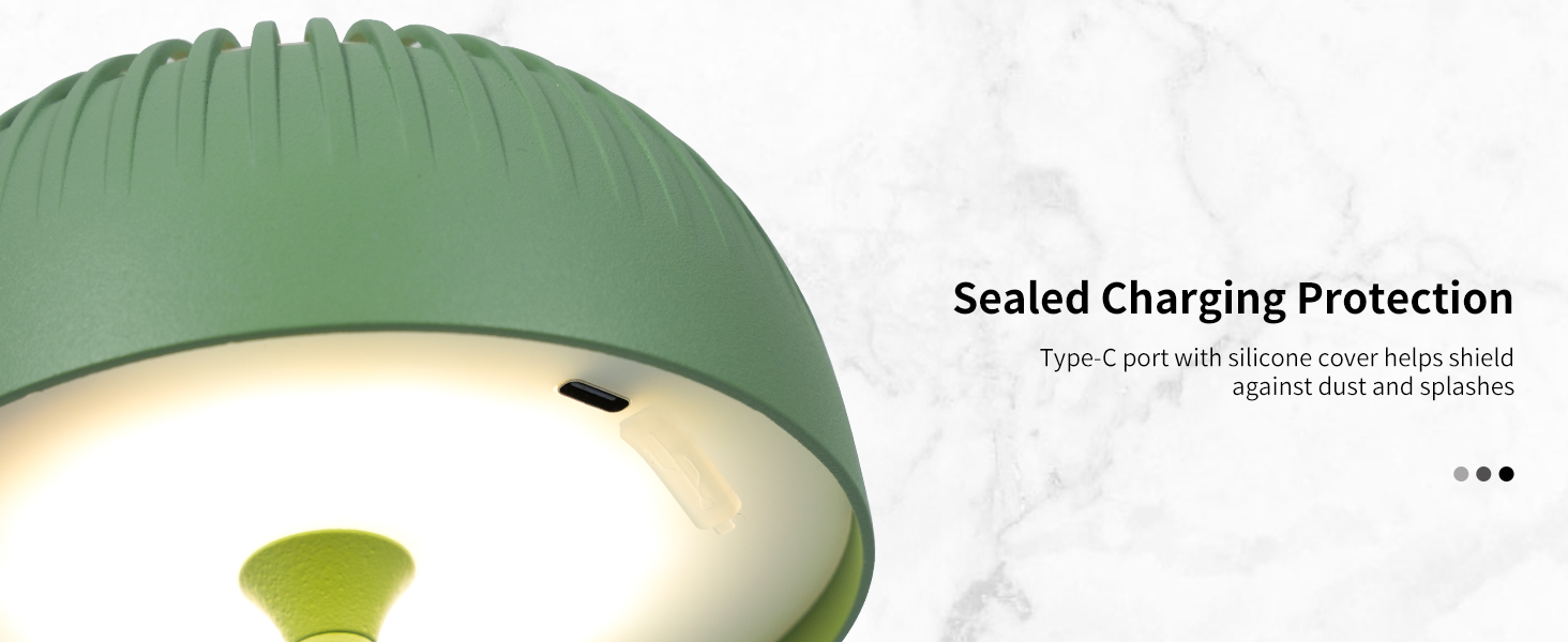 Світлодіодна настільна лампа бездротова LED для вулиці та дому, димована, з акумулятором 5200mAh, IP54, чорна (2 шт)