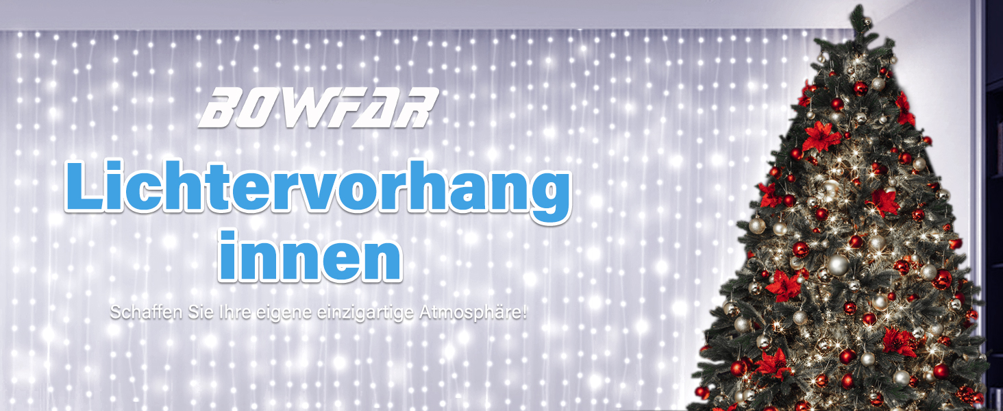 Ламповий фонтан 3x3м, 300 LED, USB, 8 режимів, пульт, IP65, для декору, свята, вечірки, тепле світло, мідний дріт