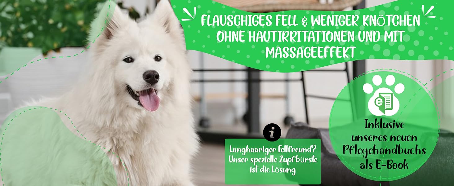 М'яка щітка для тварин TESTURTEIL: ідеальна для котів та собак, розмір M. Захисні нопочки для чутливої шкіри