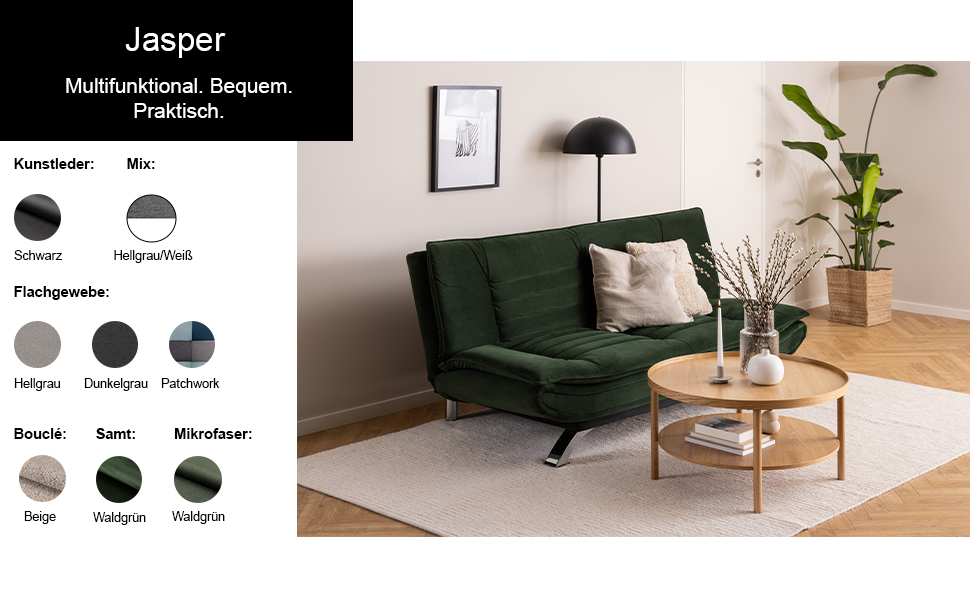 AC Design Jasper Bettcouch Schlafsofa