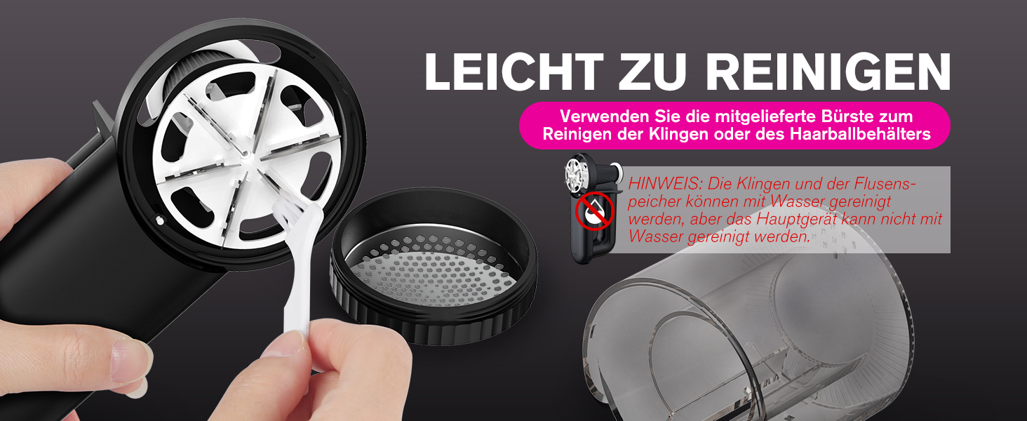 Електрична машинка для видалення кошлатання Homtronics, USB-зарядка, 3 режими, LED-дисплей, 6-лезовий ніж, для одягу, дивану, килимів, чорна