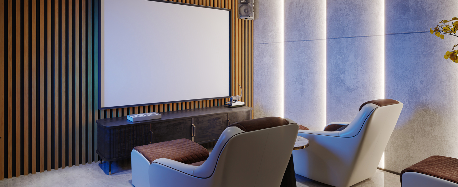 Акустичні панелі Art3d Темний горіх, 3D стінові панелі для звукоізоляції офісу, студії та вітальні, шпоноване дерево з фетровою основою, 60x30 см (набір 4 шт, 0.72 м²)