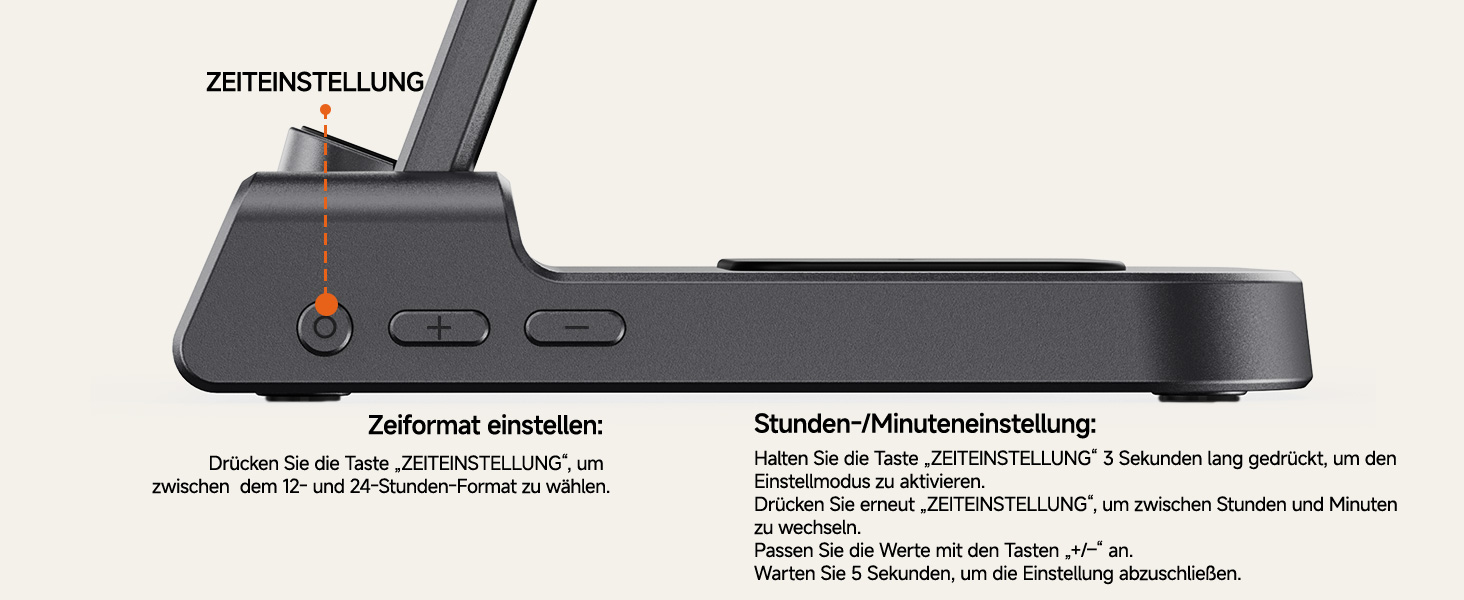 Бездротова зарядна станція 3-в-1 для Apple iPhone 16/15/14/13/12 Pro/Plus, Apple Watch Ultra 2/9/8/7/6/5, AirPods Pro/4/3/2 Tech-Grau