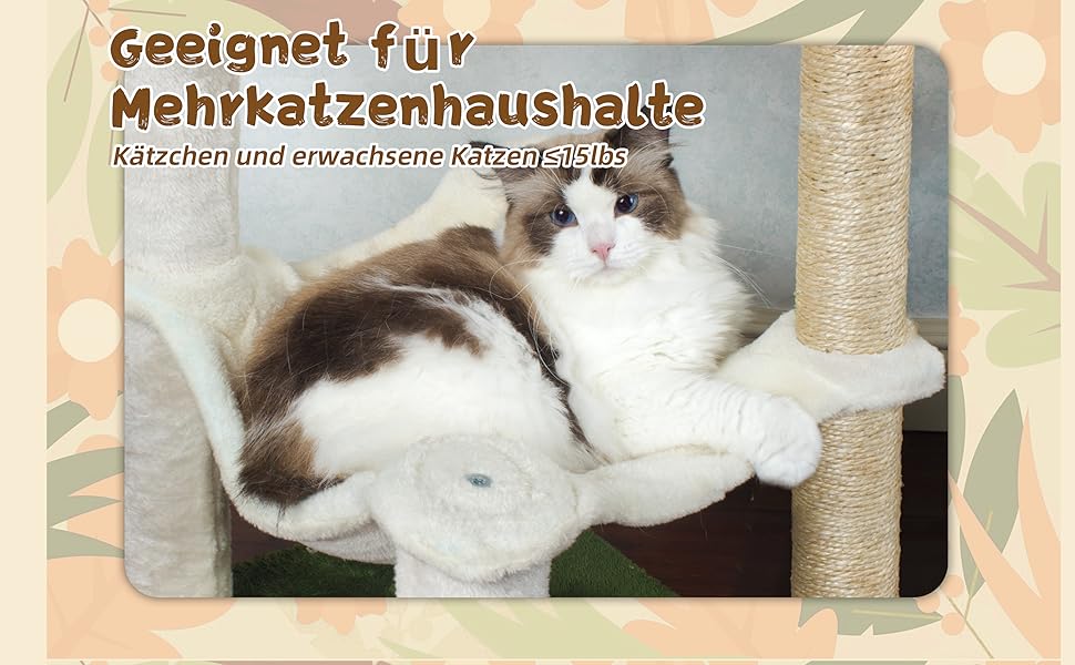 Котячий будиночок-крісло з когтеточкою Fantasreen 84 см з іграшками для котів