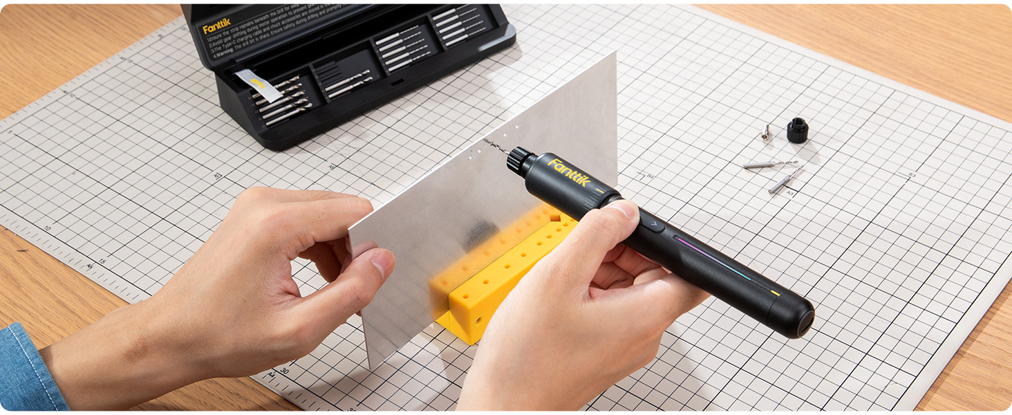 Електричний міні-дрель Fanttik K2 Nano - набір для DIY, 20 свердл, 800 mAh, для корпусу, пластику, смоли, ювелірних виробів