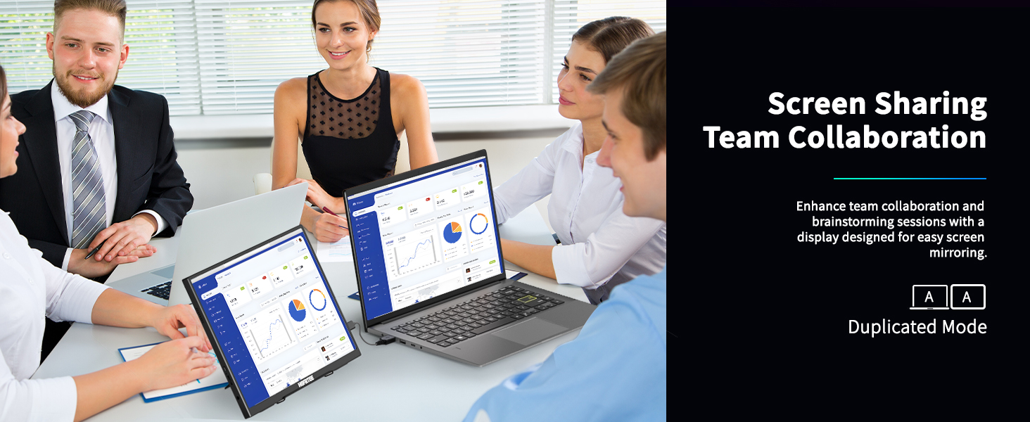 Портативний монітор 12.3 дюйма, FHD 1920x1280, IPS без відблисків, sRGB 100%, 60Hz, динаміки, USB-C, Mini-HDMI, VESA, для Windows/macOS, ігор та роботи (без сенсорного екрану)