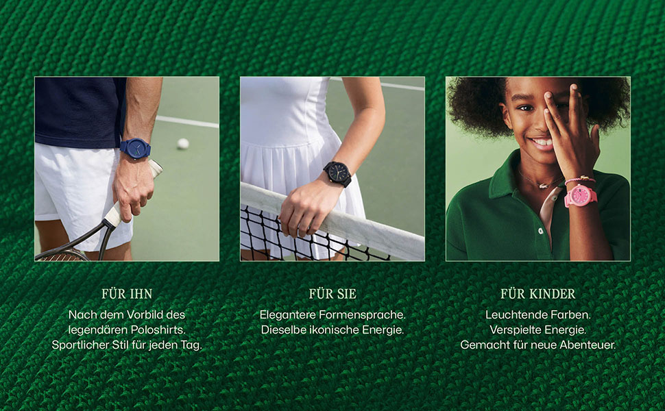 Аналоговий кварцовий годинник Lacoste 12.12 унісекс із силіконовим ремінцем Petit Piqué, спортивний стиль