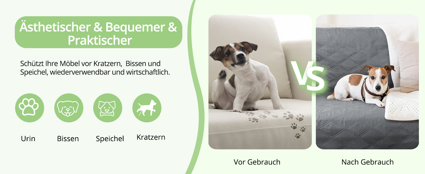 Водонепроникний килимок для собак TAIKURA, антиковзаючий килимок для тварин, міцний килимок для котів, багаторазовий. Захист для дивану, ліжка, автокрісла. Можна прати в пральній машині (темно-сірий, 76 x 190 см)