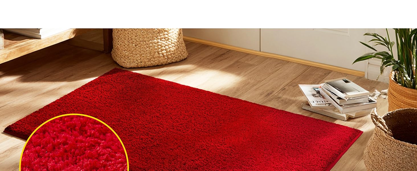 Килимок для взуття Floordirekt антиковзний 50x80 см темно-синій, машинне прання, для дому та коридору, для собак та домашніх тварин