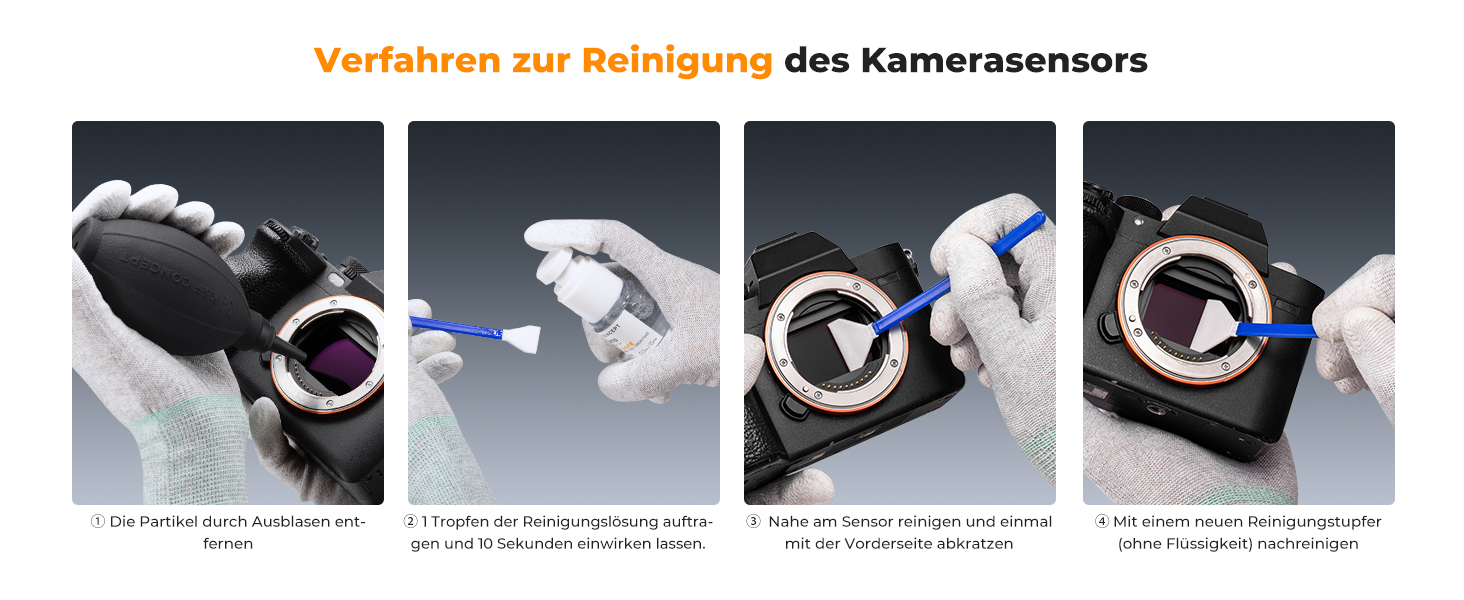 Набір для чищення камер та оптики K&F Concept 23-в-1: DSLR, об'єктиви, фільтри, мобільні телефони